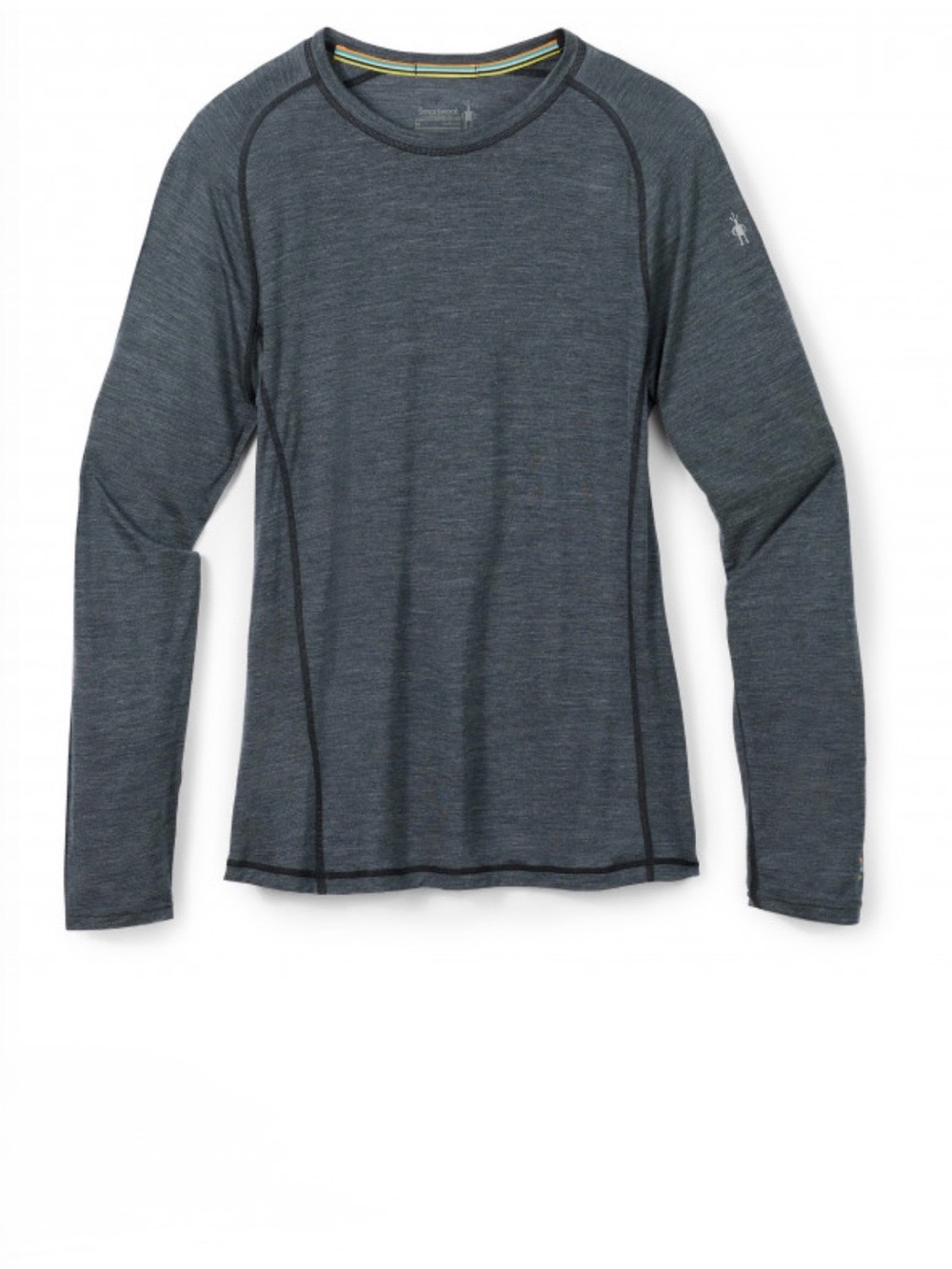 Smartwool Base layer Shirt Mens Large Gray Long Sleeve Merino Wool Blend Hiking